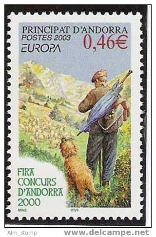 2003 Andorra  Fr.  Mi. 601 ** MNH Europa - 2003