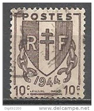 1 W Valeur Oblitérée, Used - FRANCE - YT Nr 670 * 1945/1947 - N° 3-60 - 1941-66 Armoiries Et Blasons