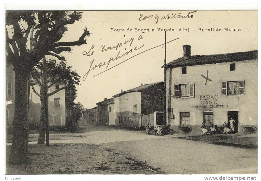 Carte Postale Ancienne Vancia - Route De Bourg. Buraliste Marest - Bureau De Tabacs - Non Classés