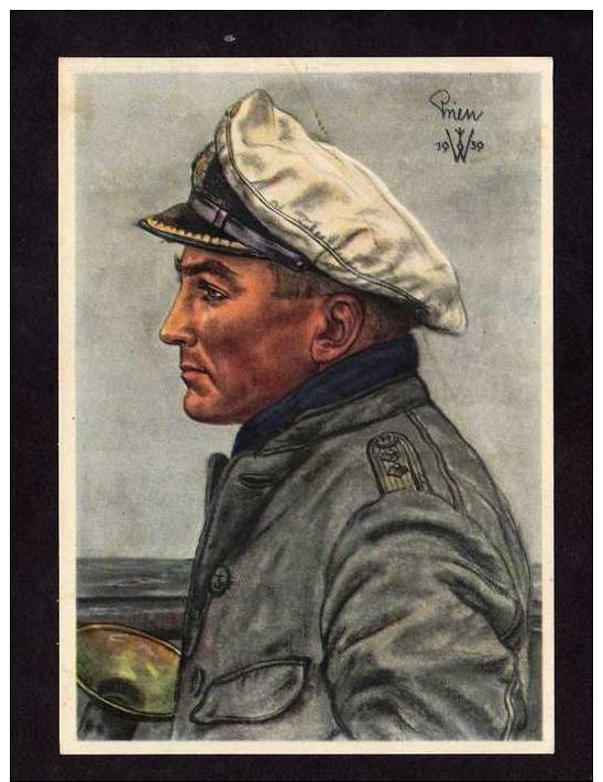 DR  1940, Willrich - Karte, Kapitänleutnant Günter Prien , VDA - Schulsammlung - Briefe U. Dokumente