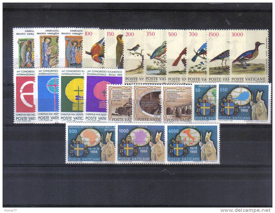 VATICANO , Annata 1989  ***  MNH - Annate Complete