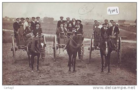 CPA -9001 - 14 -  Ouistreham - Riva Bella  ( à Confirmer) - Carte Photo Attelages-Envoi Gratuit - Ouistreham