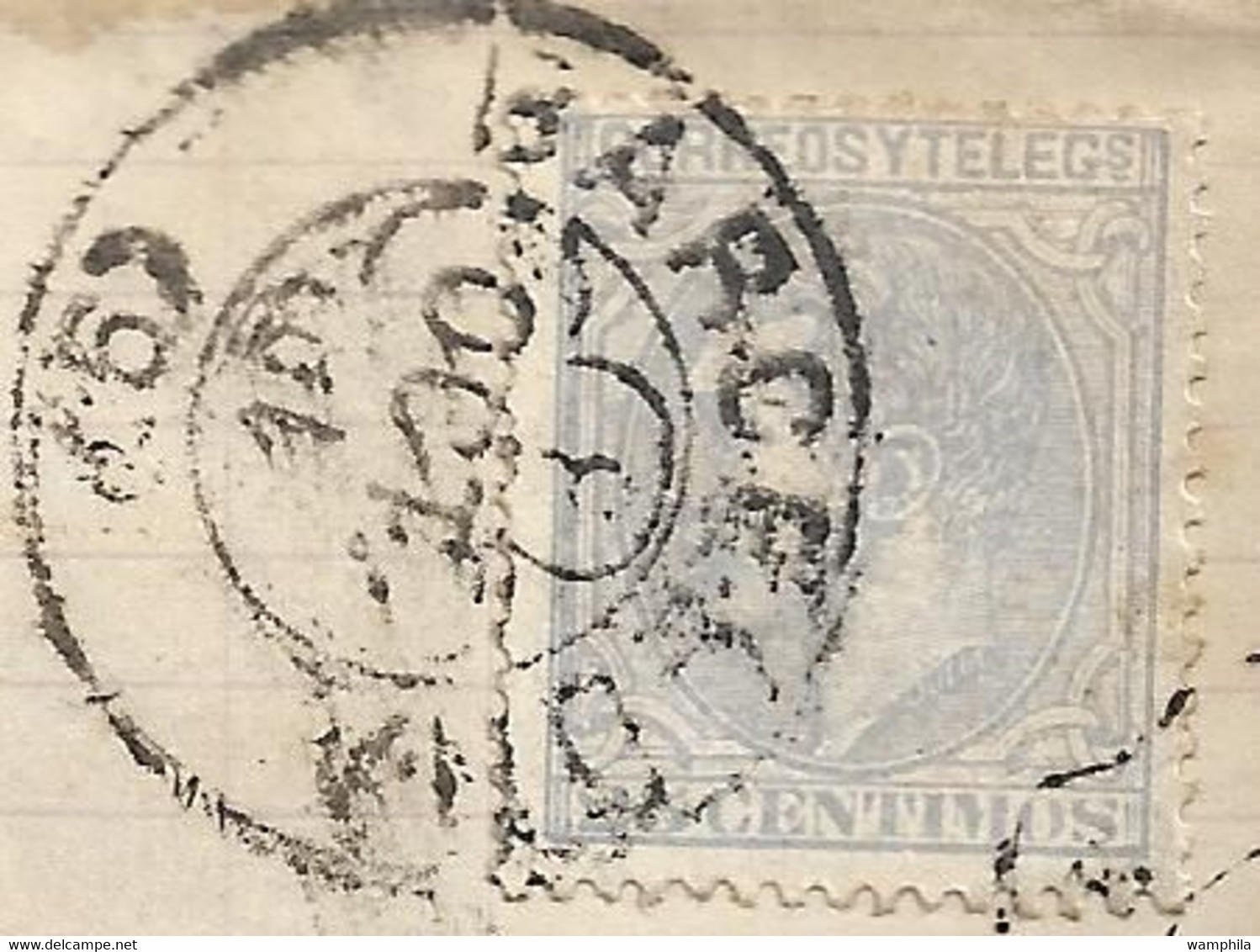 lot de 6 lettres d'Espagne pour la France entre 1867 et 1881 toutes scannées
