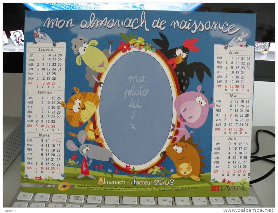 Ma Naissance, Calendrier Almanach Du Facteur - Lavigne  2008 - - Grand Format : 2001-...