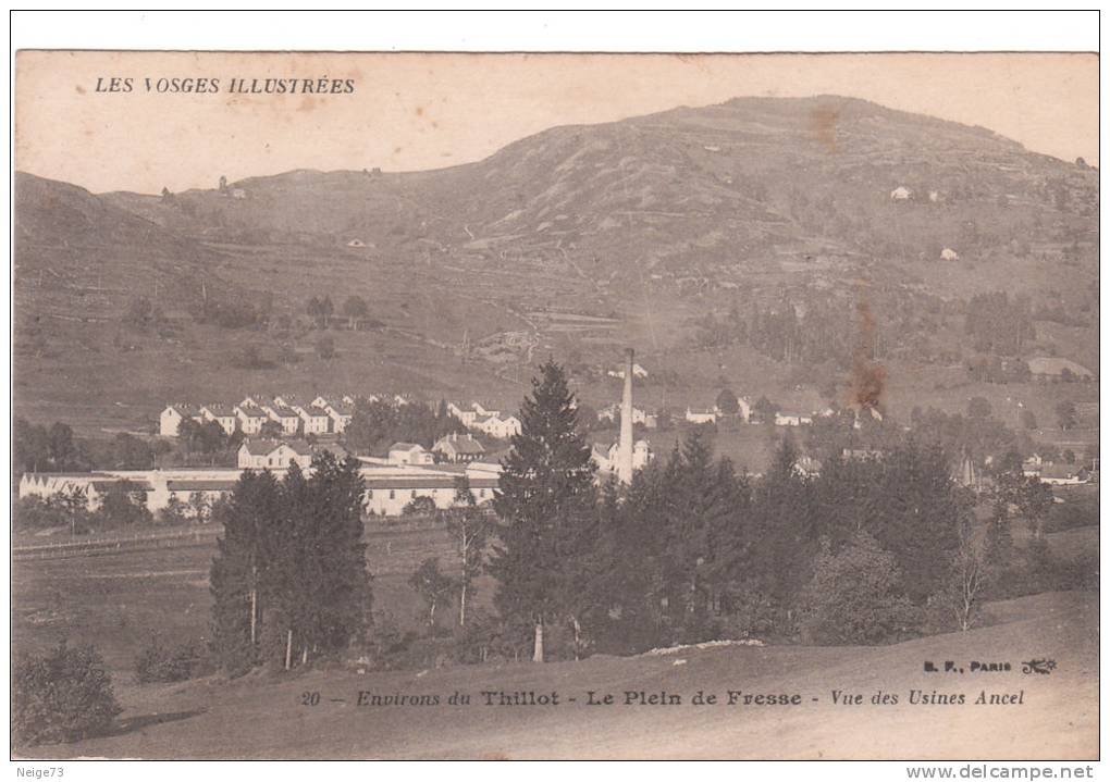 Cpa Des Vosges - Environs Du Thillot - Le Plein De Fresse - Vue Des Usines Ancel - Le Thillot