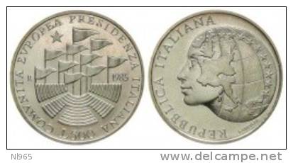 ITALY - REPUBBLICA ITALIANA ANNO 1985 - PRESIDENZA CEE  -  Lire 500 In Argento  FDC - Gedenkmünzen