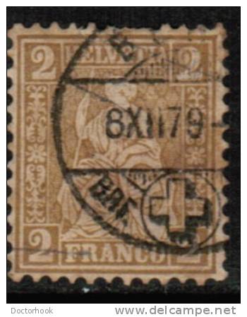 SWITZERLAND   Scott #  52  VF USED - Oblitérés