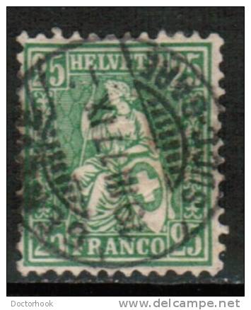 SWITZERLAND   Scott #  55  VF USED - Gebruikt