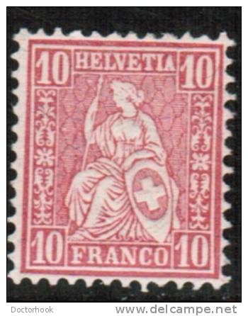 SWITZERLAND   Scott #  62*  F-VF MINT LH - Unused Stamps