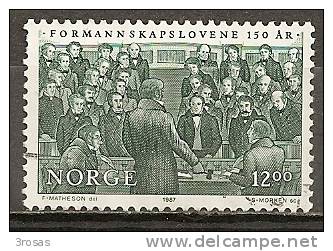 Norvege Norway 1987 Parliament Obl - Used Stamps