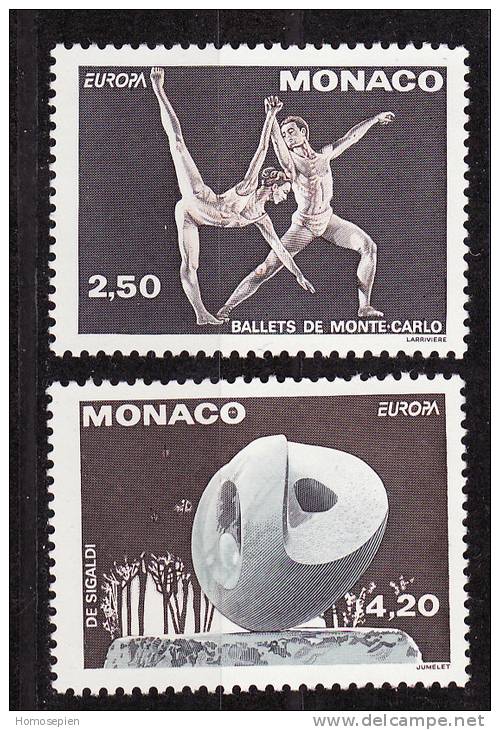 Europa CEPT 1993 Monaco Y&T N°1875 à 1876 - Michel N°2120A à 2121A *** - K12,25*12,5 - 1993