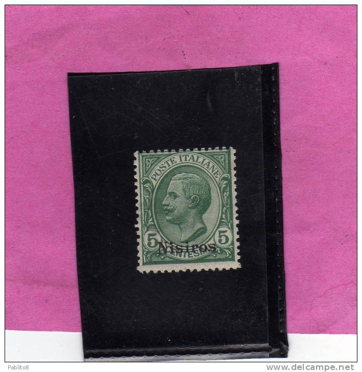 EGEO 1912 NISIRO 5 C MNH - Egeo (Nisiro)