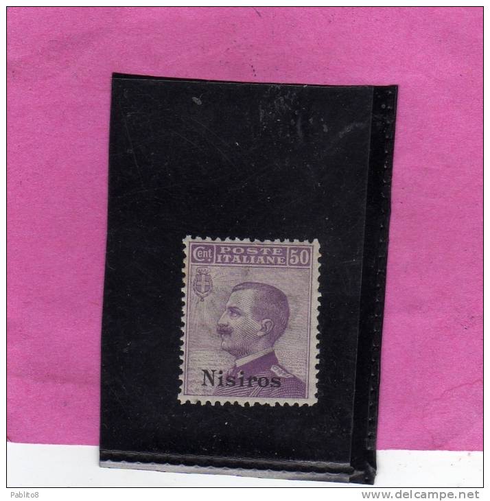 EGEO 1912 NISIRO 50 C MNH OTTIMA CENTRATURA - Egeo (Nisiro)