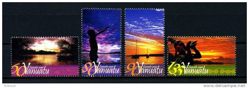 VANUATU 2004  N° 1202/1205 **  Neufs Ier Choix. Sup.  ( Bateaux, Boats, Ships, Sailboats. Coquillage, Shells. Paysages) - Vanuatu (1980-...)