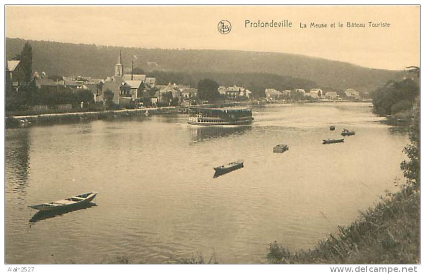 PROFONDEVILLE - La Meuse E Le Bâteau Touriste (ed. Jos Lallement-Blancke, Profondeville) - Profondeville