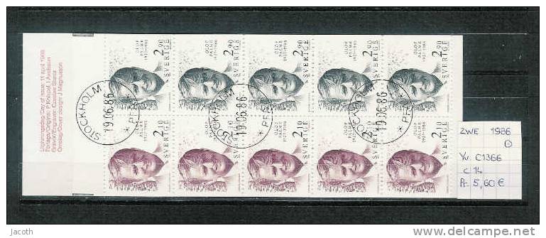 Zweden 1986 - Yv. C1366 Michel MH 113 Gest./obl./used - 1981-..