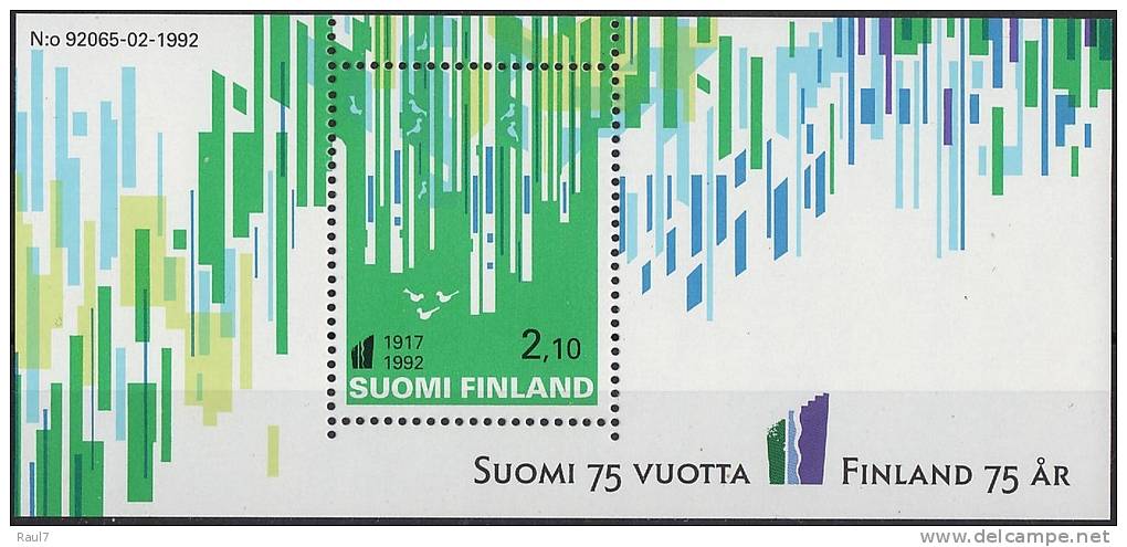 FINLANDE - 75eme Ann De L'independence De Finlande - BF NEUF *** (MNH) - Blocs-feuillets