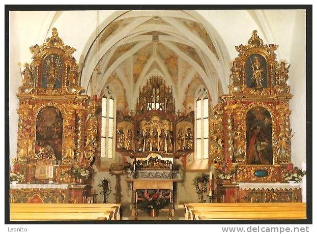 Degen Igels Val Lumnezia Innenansicht Pfarrkirche Spätgotischer Flügelaltar 1987 - Lumnezia