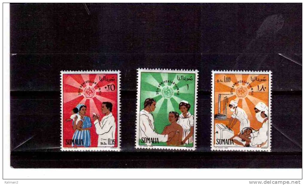 XX2380BIS  -   " W.H.O. "       SOMALIA  -  COMPLETE MINT** SET   MICHEL CAT. Nr.  118/120 - WHO