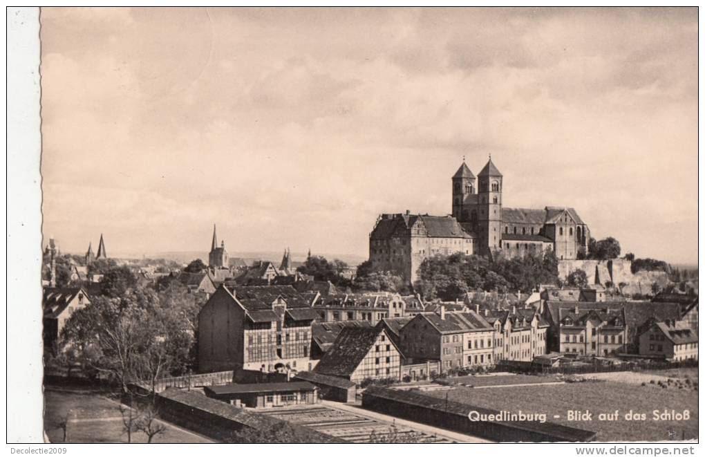 B40565 Quedlinburg Blick Auf Das Schloss Used Good  Shape - Quedlinburg