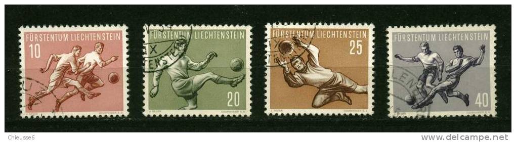 Iechtenstein Obit. N°  284 à 287 - Football - - Gebraucht