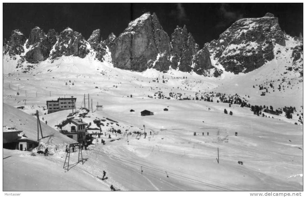 BOLZANO. Passo Gardena. Dolomiti. Neve. Sci. Vg. C/fr. Per TRIESTE 1961. - Bolzano