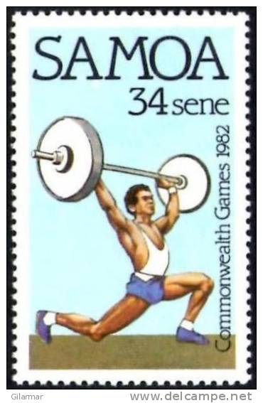 SAMOA 1982 - 12th COMMONWEALTH GAMES - WEIGHTLIFTING - MINT - Pesistica