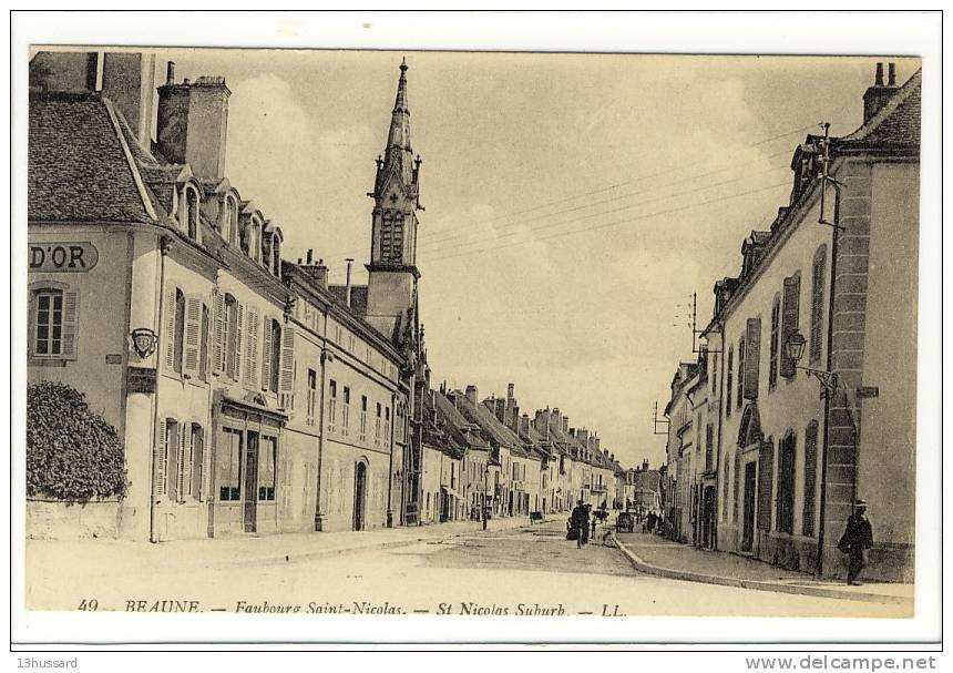 Carte Postale Ancienne Beaune - Faubourg Saint Nicolas - Beaune