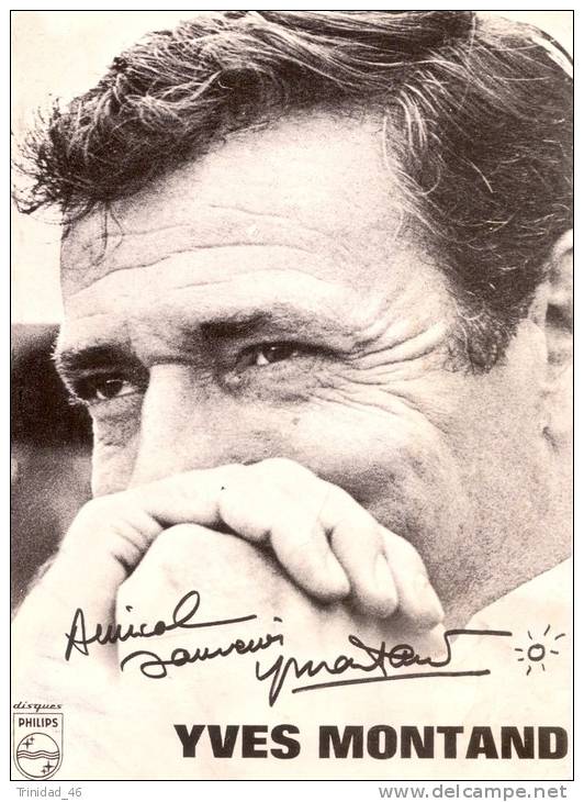 ARTISTE CHANTEUR ACTEUR  YVES MONTAND - Artistas