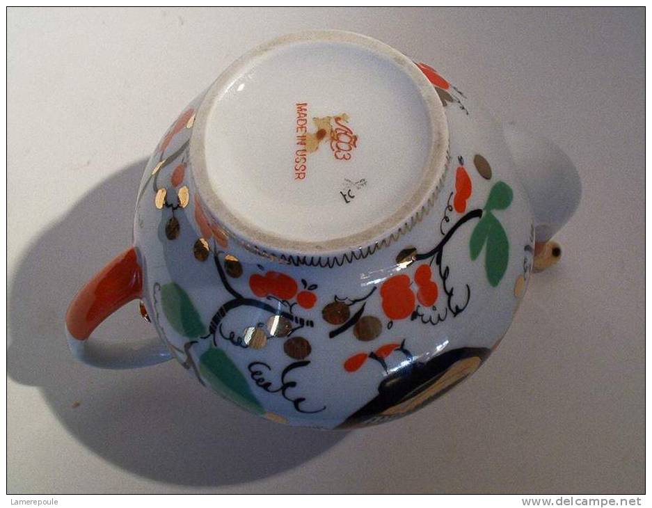 Lomonosov Theepot + Haan - Théière Au Coq - Rooster  Teapot - Hahn (DI130) - Lomonosov (RUS)