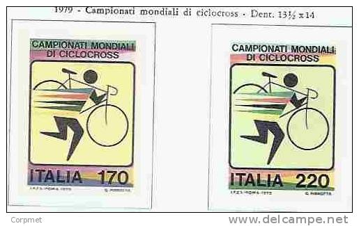 ITALY - ITALIA - 1979 - SPORTS - CICLOCROSS - CYCLO-CROSS  - Yvert # 1375/6  - MNH - Albert Einstein