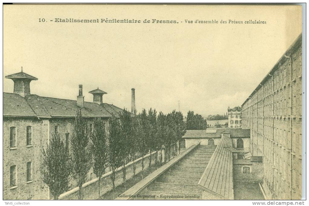 FRESNES - Etablissement Pénitentiaire - Vue D'ensemble Des Préaux Cellulaires - Fresnes