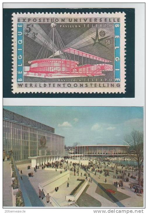 2 CP Bruxelles-Brussel 1958 Exposition - Tentoonstelling AP460 - 1958 – Bruxelles (Belgique)