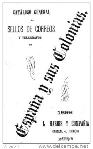 EBook: "Catálogo De España Y Colonia" De Harris (1898) - Espagne