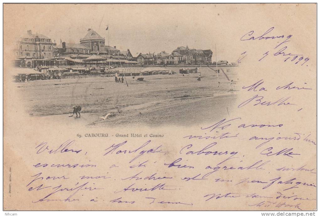 CABOURG - Grand  Hôtel Et Casino - (1899) Précurseur 1899 R - Cabourg