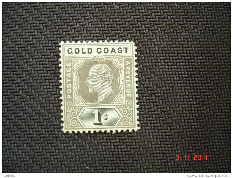 Gold Coast 1902 K.Edward VII   1/-  SG 44   MH - Gold Coast (...-1957)