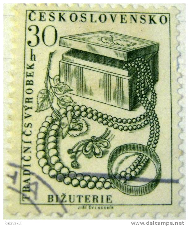 Czechoslovakia 1956 Traditional Crafts Jewellery 30h - Used - Used Stamps