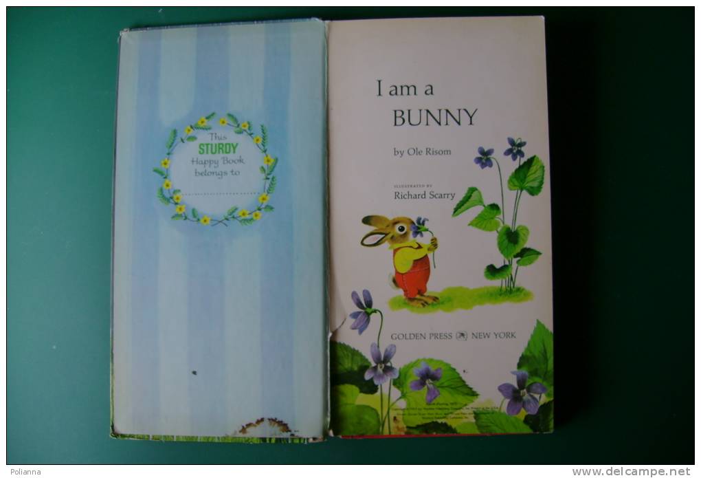 PEF/40 Richard Scarry´s I AM A BUNNY A Golden Sturdy Happy Books Golden Press 1970 - Enfants Et Adolescents