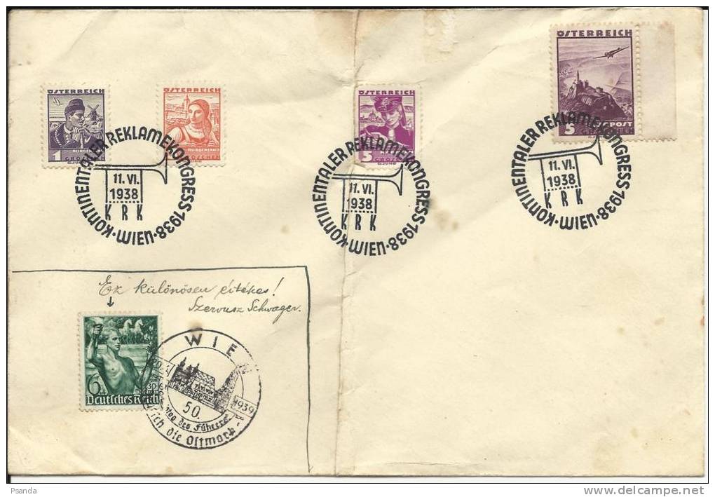 1938 Germany Occupation Austria - Brieven En Documenten