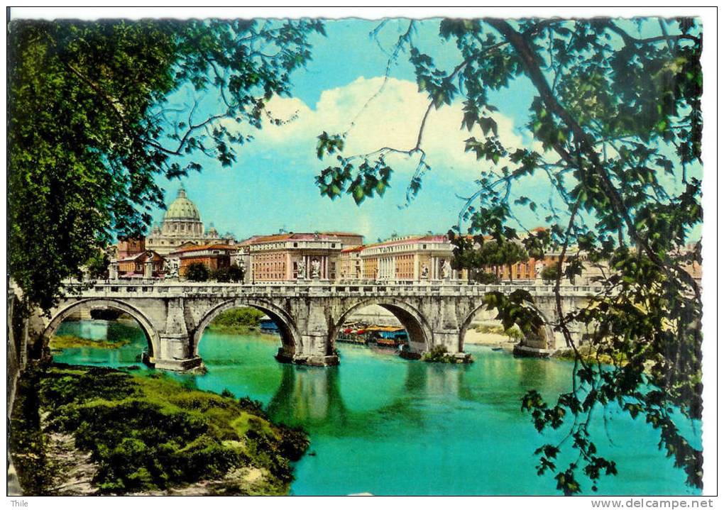 ROMA - ROME - Lungotevere - Mehransichten, Panoramakarten