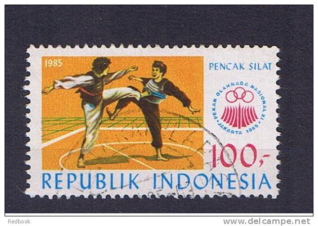 RB 789 - Indonesia 1985 - 100r Unarmed Combat SG 1794 -  Fine Used Stamp - Sport Martial Arts Theme - Indonesia