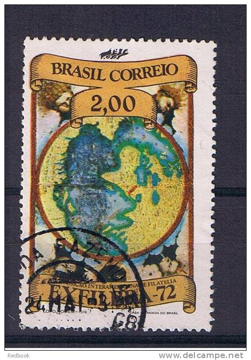 RB 789 - Brazil Brasil 1972 - 2cr Lopo Homem's World  SG 1369 - Fine Used Stamp - Map Stamp Expo Exhibition Theme - Other & Unclassified