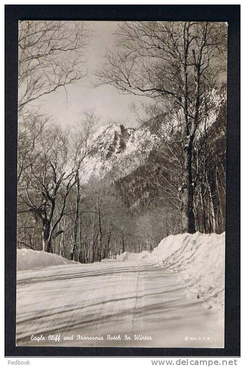 RB 789 - Real Photo Postcard - Eagle Cliff And Franconia Notch In Winter New Hampshire USA  - Snow Scene - Other & Unclassified