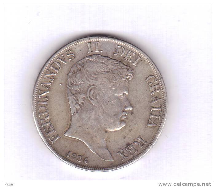 MONNAIE ITALIE NAPLES/SICILE FERDINANDUS II - G120  1834 - ARGENT - Napoli & Sicilia