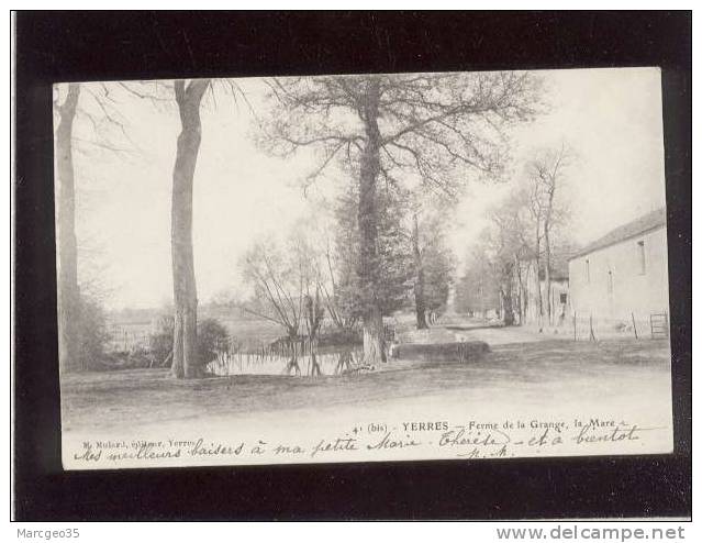 Yerres Ferme De La Grange La Mare édit.mulard N° 41bis Précurseur - Yerres