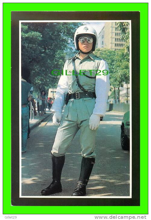 HONG KONG, CHINA - KUNG FU ACTOR JACKY CHAN IN SUMMER POLICE UNIFORM  - - Chine (Hong Kong)