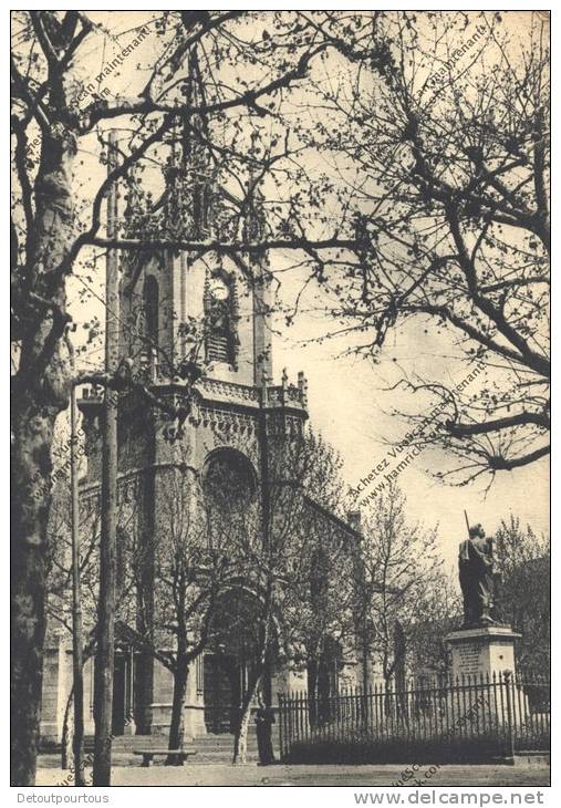 FEURS Loire 42 : L'Eglise Et Statue Du Colonel Combes  ( 1943 ) - Feurs