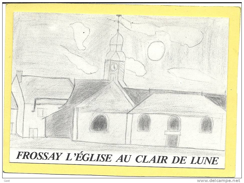 44  FROSSAY     EGLISE  AU  CLAIR  DE  LUNE - Frossay