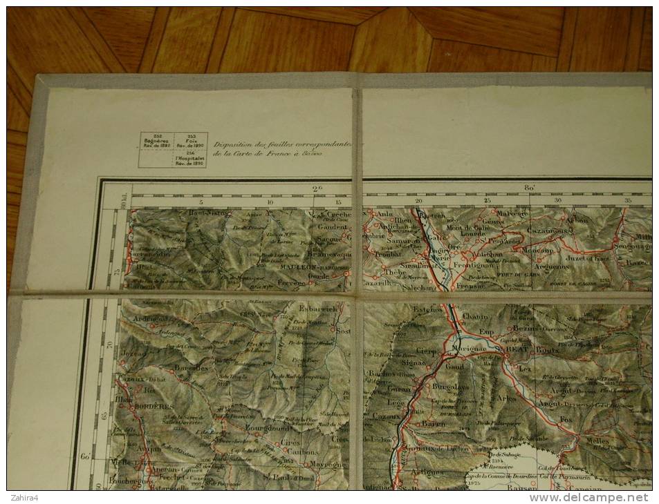 Foix  -  Flle N° 77 - 1/200000 - 1890   -  740 X 560  -  (Espagne-Andore) - Topographische Karten