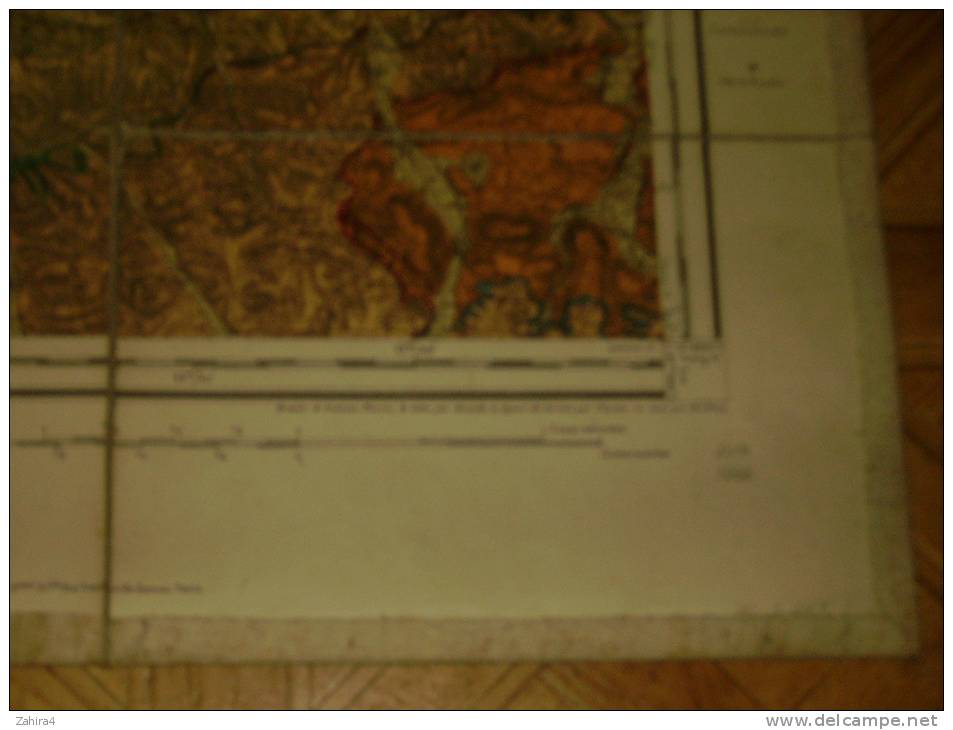 Pamiers  -    242 - Echelle Métrique  1/80000 En Lieues - Juin 1908   -  915 X 635  -  Toilée - - Topographical Maps